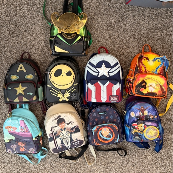 Kids/Adult Character-Themed Backpack Collection